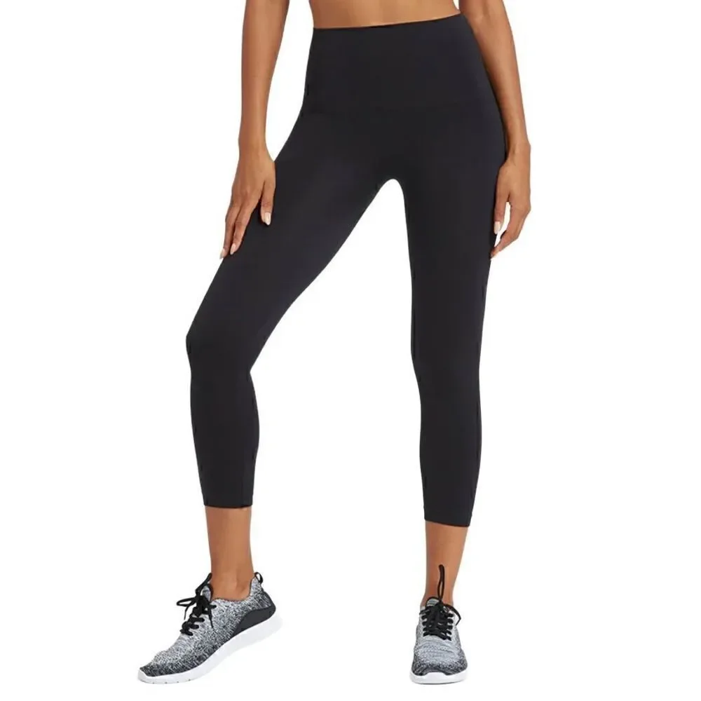 SPANX Look at Me Now Seamless Cropped Leggings Black NWOT Small